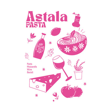 Astala Pasta - Oversized T-Shirt