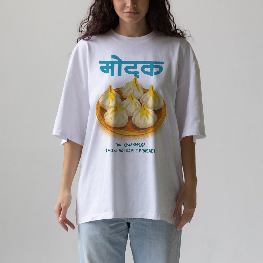 Ukdiche Modak Marathi - Oversized T-Shirt