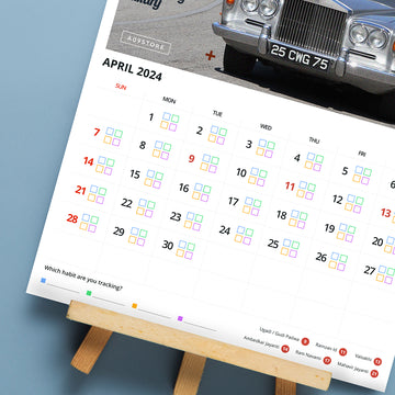 Car Collectors’ Calendar X Habit Tracker