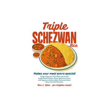 Triple Schezwan Rice - T-Shirt