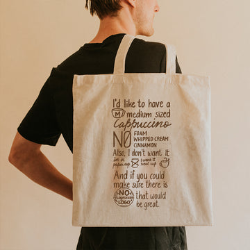 Tote Bag - Cappuccino maven