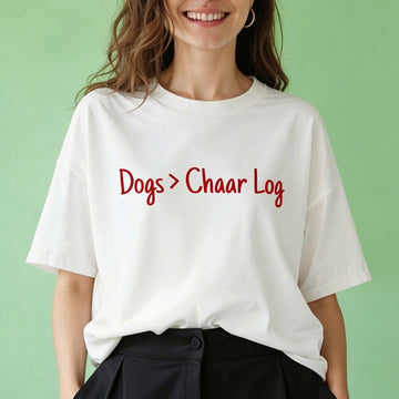 Dogs > Chaar Log- Oversized T-Shirt