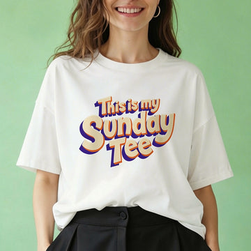 My Sunday Tee  - Oversized T-Shirt