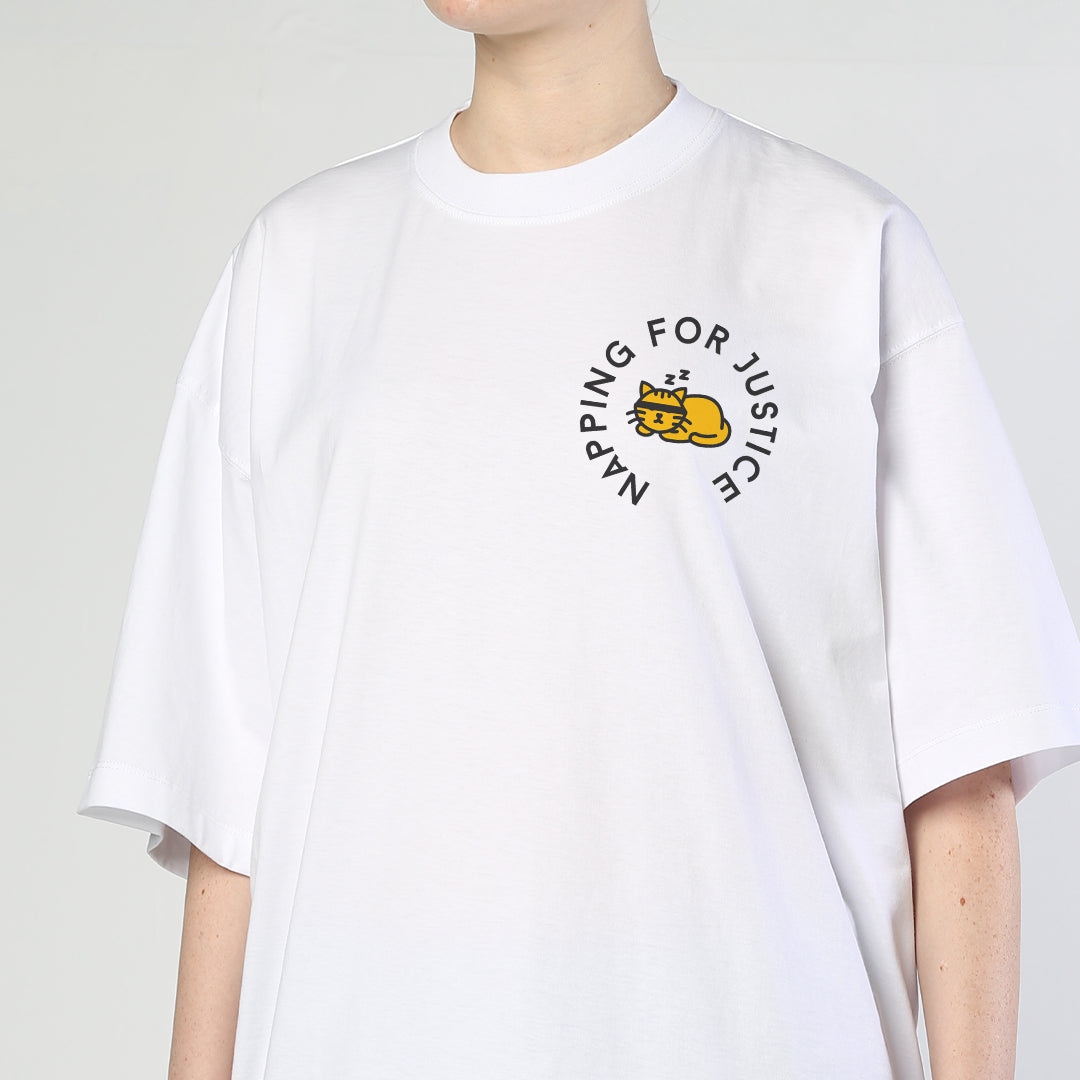 Napping for justice - Low Key Activist - Oversized T-Shirt
