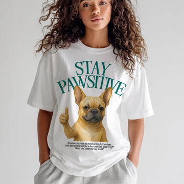 Stay Pawsitive - Oversized T-Shirt