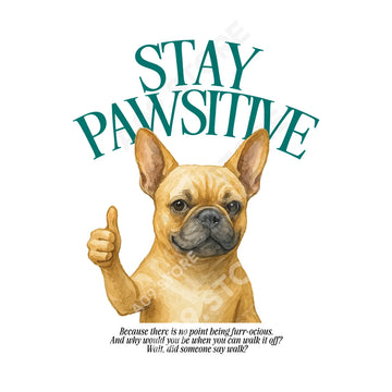 Stay Pawsitive - Oversized T-Shirt