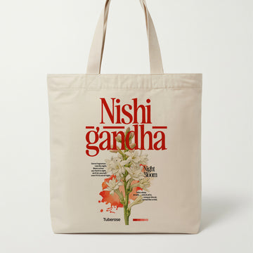 Tuberose (Rajnigandha) - Tote Bag
