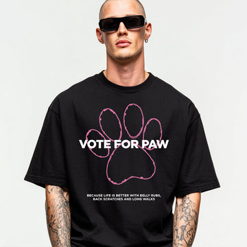Vote for paw - Oversized T-Shirt