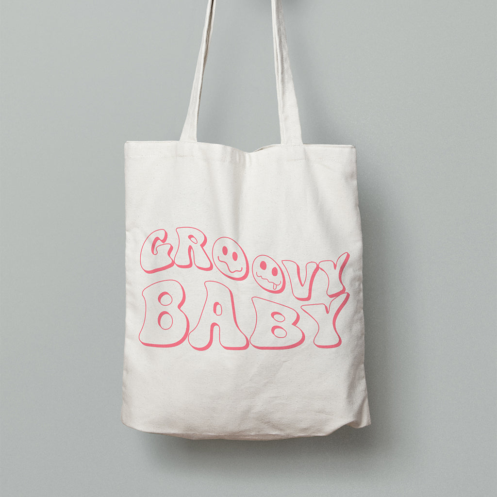 Groovy Baby - White Tote Bag
